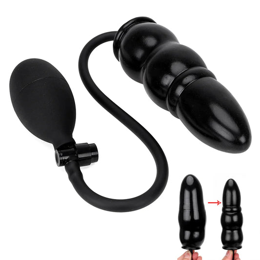 Inflatable Silicone Massager | Adjustable Adult Pleasure Device